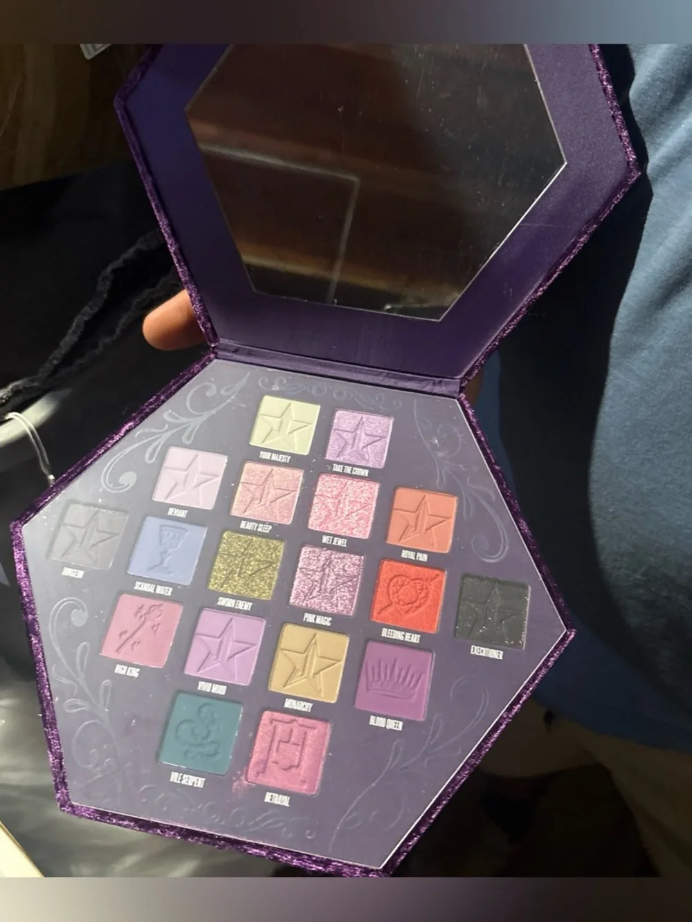 Jeffree Star Purple velvet eye palette new in the case.